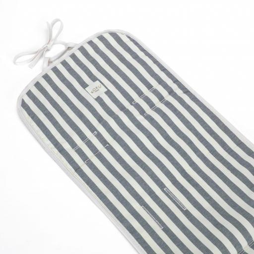 Colchoneta silla Stripe Marino navy blue 85x35  Koku [1]