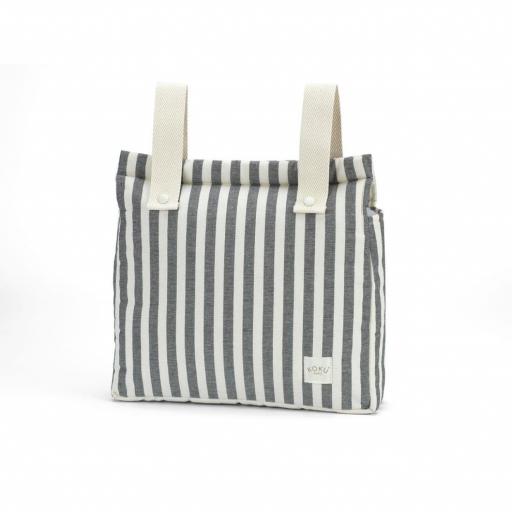 Bolso panera Stripe Grey Koku [0]
