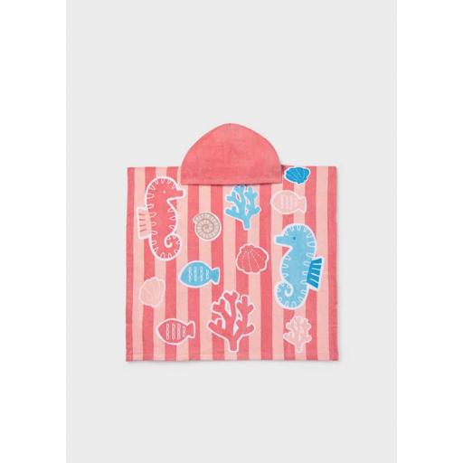 Toalla poncho baño  terracota Mayoral ref.9114 [2]