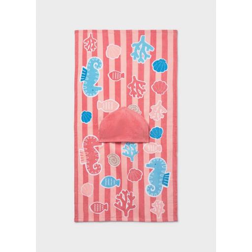 Toalla poncho baño  terracota Mayoral ref.9114 [0]