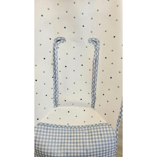 Colchoneta silla universal mod.Plumeto azul  Artesanía Chari [1]