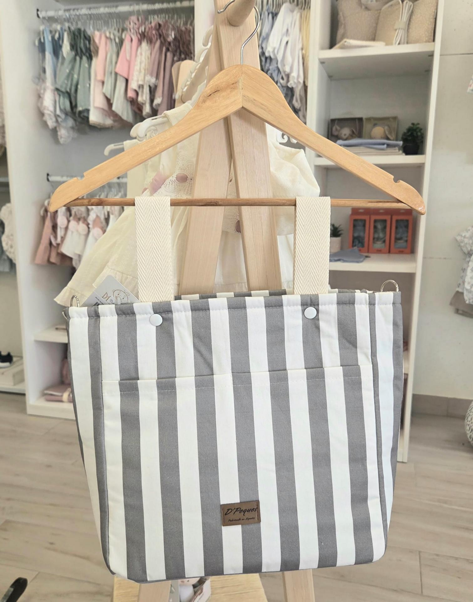Bolso talega Raya gris D´Peques
