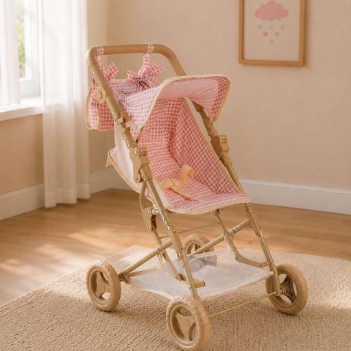 Silla de paseo juguete para muñecas con manillar regulable colección Patricia [3]