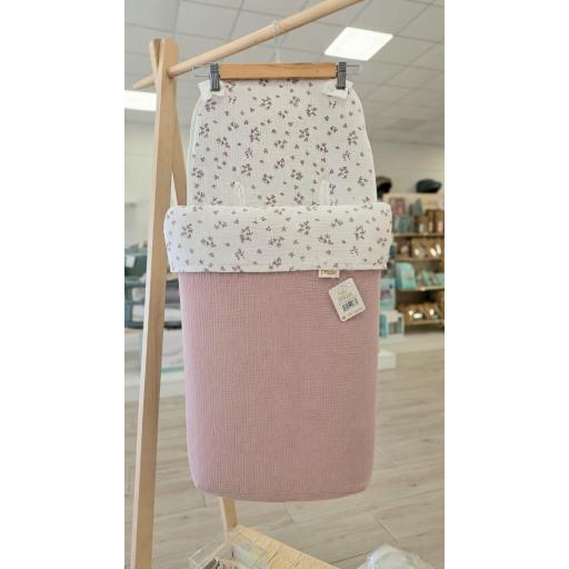 Saco silla universal pies polipiel Flores rosa ref.606 [0]