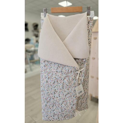 Saco manta capazo cruzado reversible Liberty bambula arena [0]