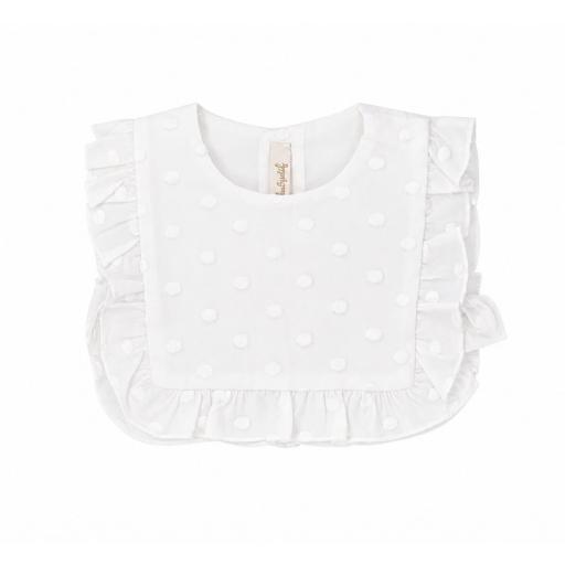 Babero plumeti blanco Babydif ref.861023