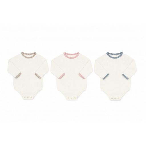Pelele punto cuello rosa ref.26731 [1]