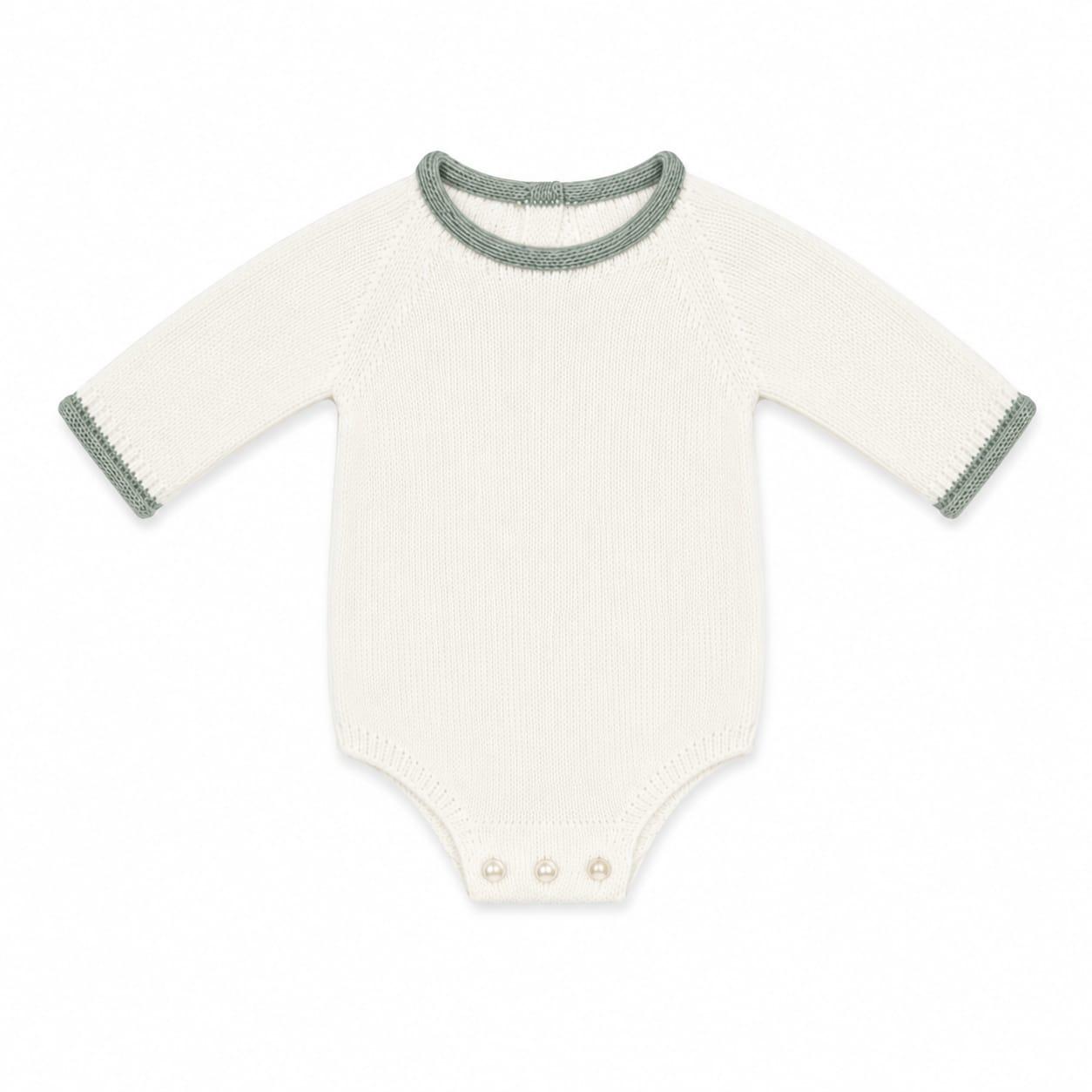 Pelele punto cuello verde ref.26731
