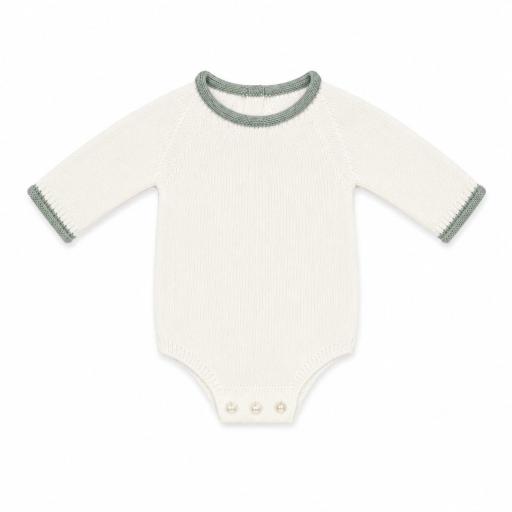 Pelele punto cuello verde ref.26731