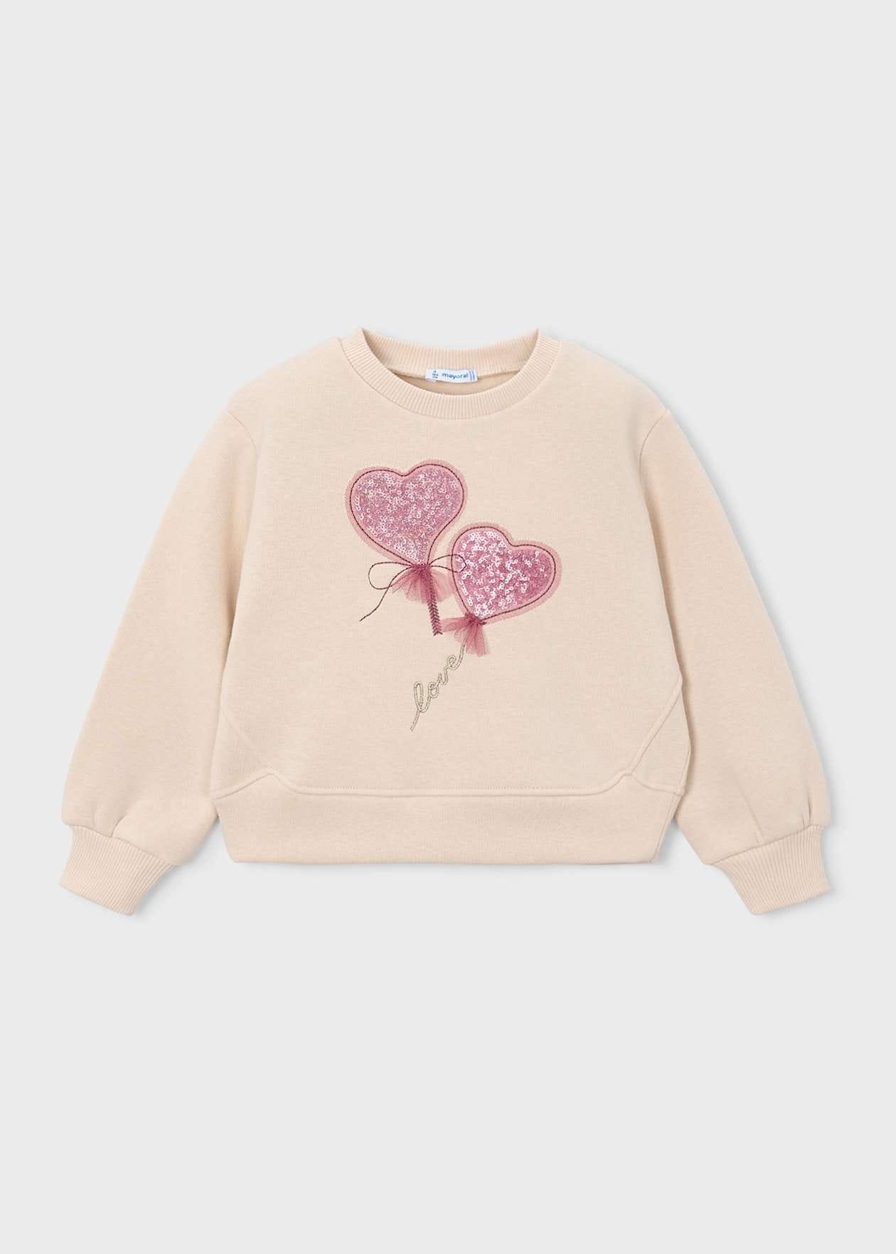 Sudadera corazones rosa Mayoral ref.4408