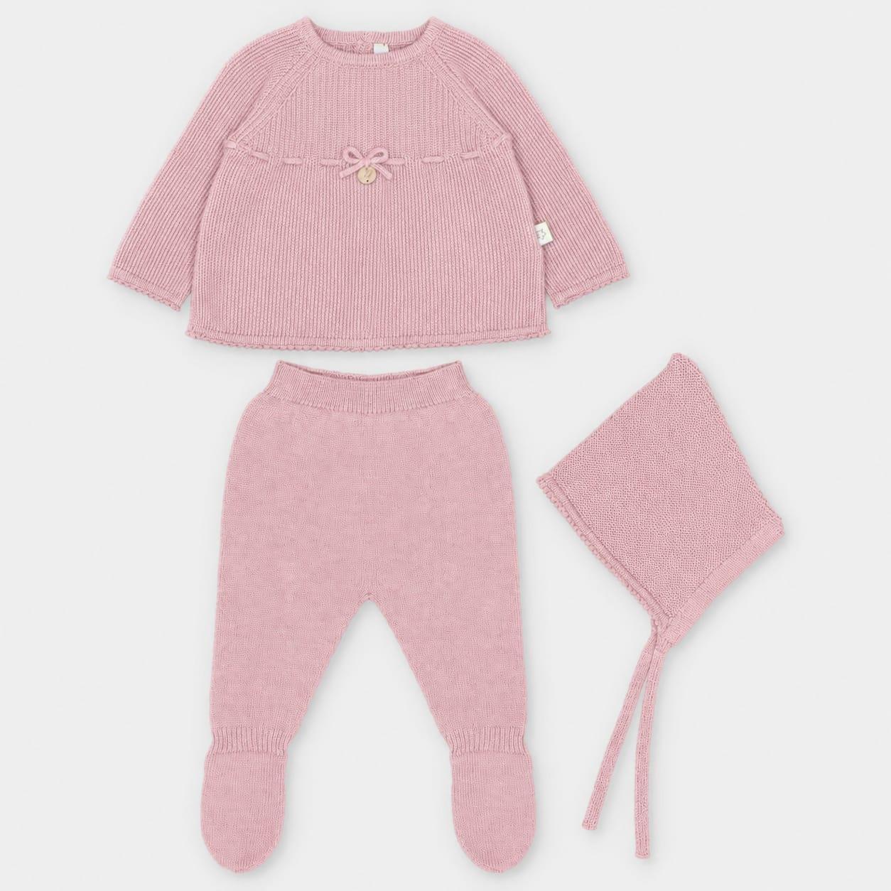 Conjunto polaina 3p pijuta Siero Martín Aranda rosa empolvado ref.11329