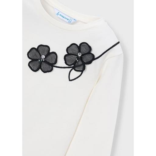 Camiseta niña flores negro Mayoral ref.4035 [1]
