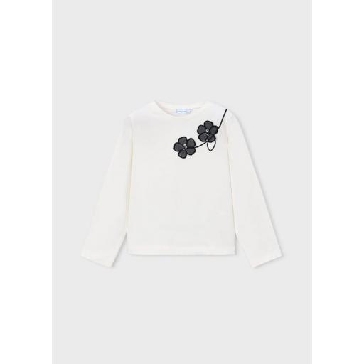 Camiseta niña flores negro Mayoral ref.4035 [0]