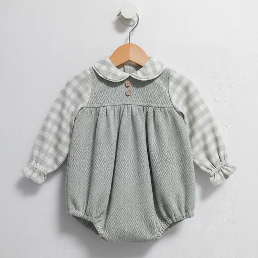 Pelele Vichy verde ref.26275 [0]