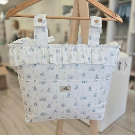 Bolso talega volante conejitos azul ACH [0]