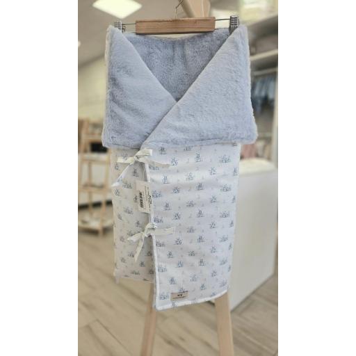 Saco capazo cruzado pelo conejitos azul ACH