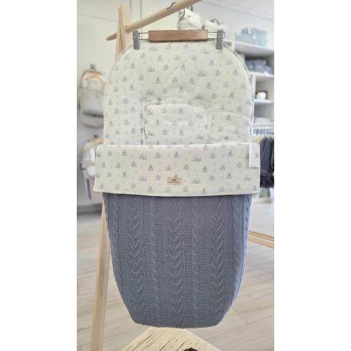 Saco silla universal conejitos azul ACH