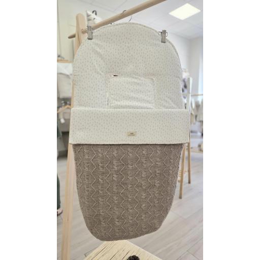 Saco silla universal hojas marrón ACH