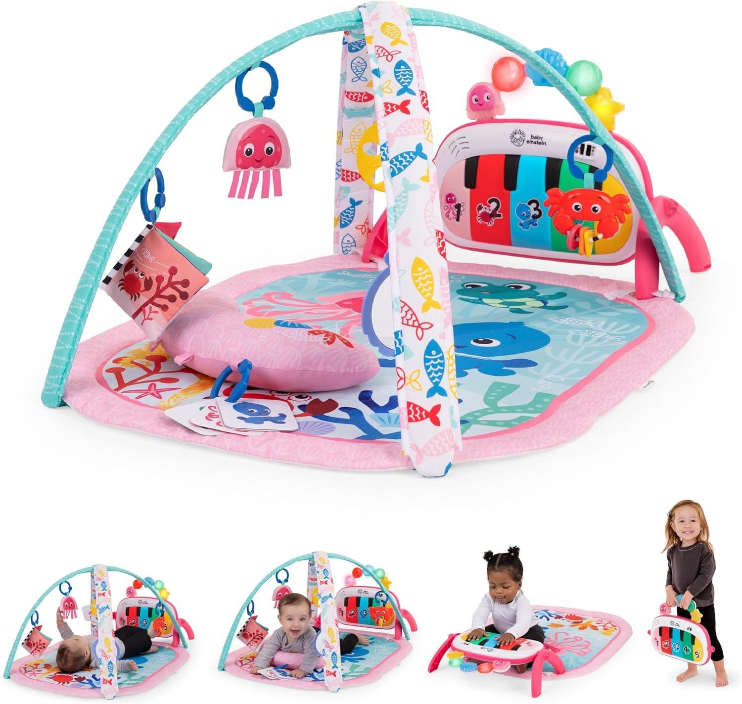 Gimnasio 4 en 1 piano rosa