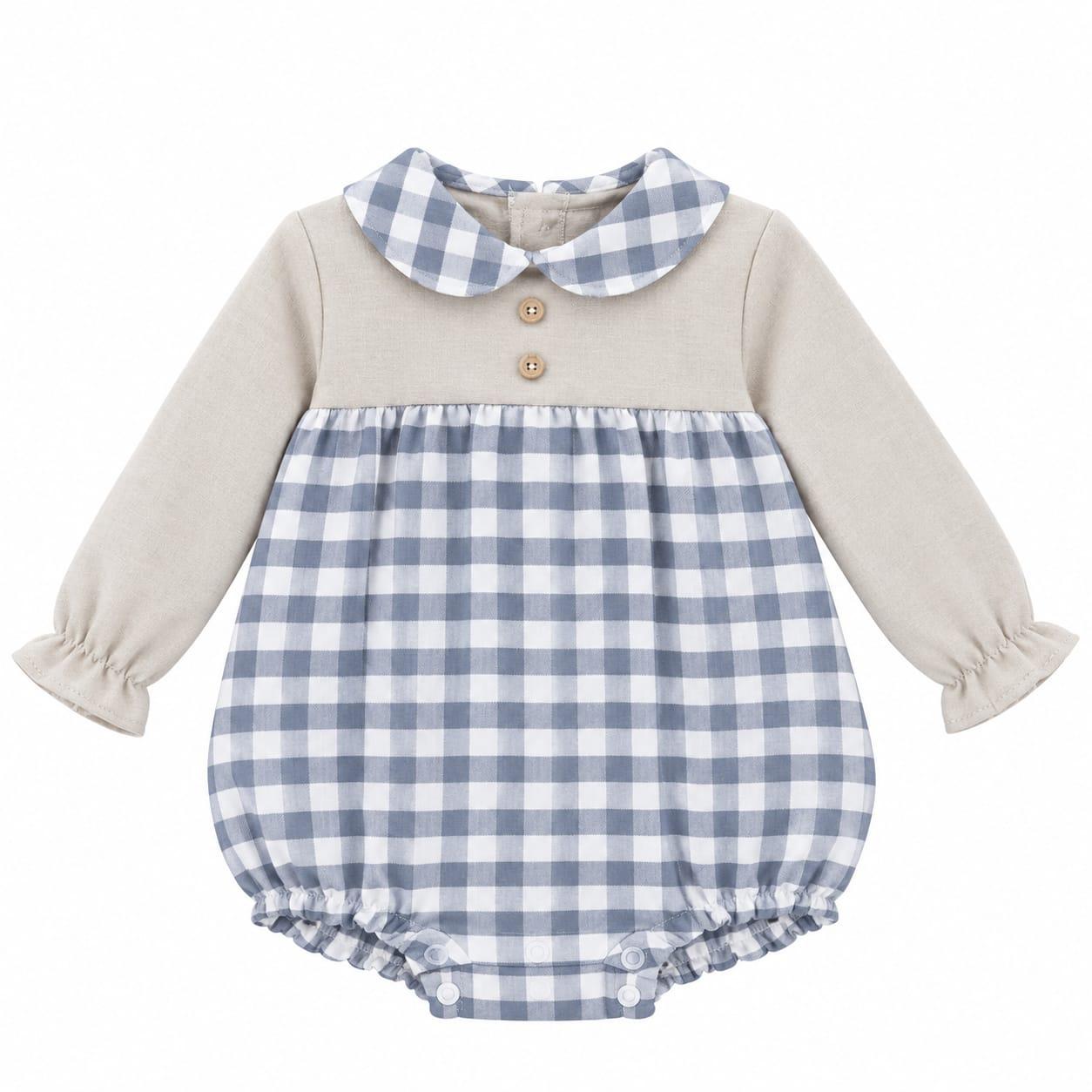 Pelele cuadros Babyfer ref.26278