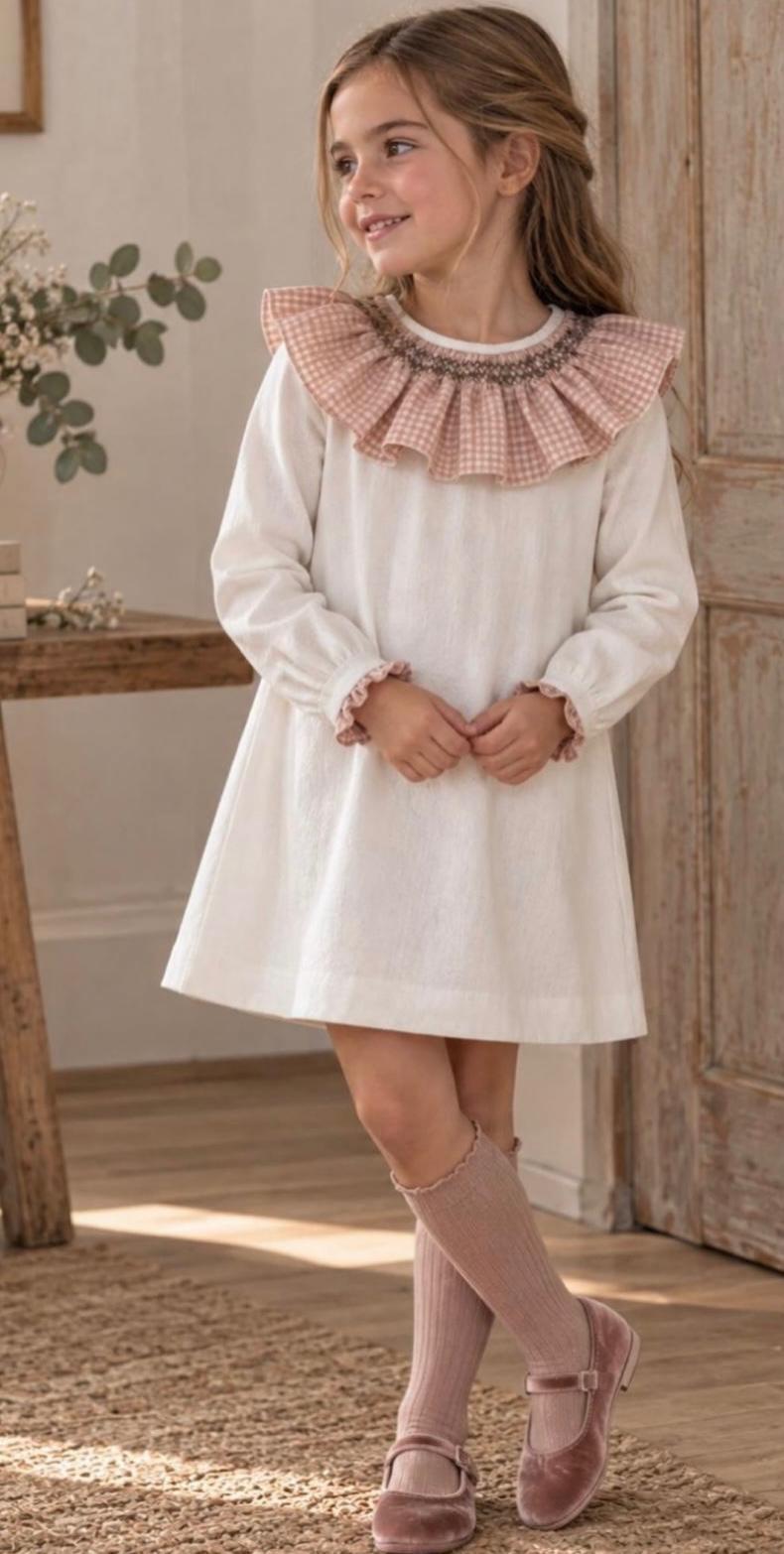 Vestido vichy nido de abeja Copo ref.4770