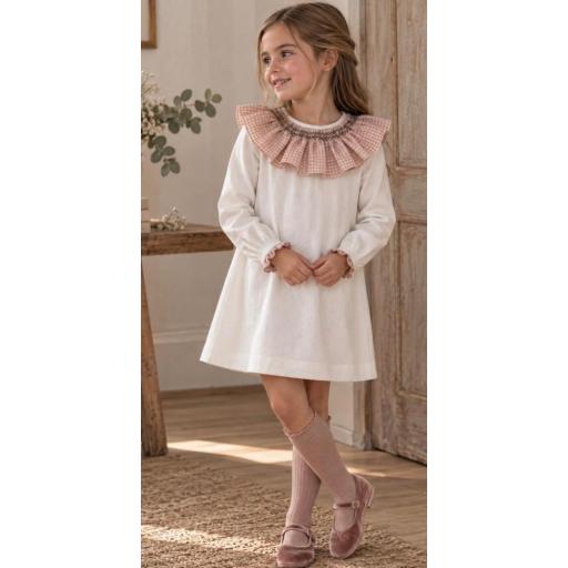 Vestido vichy nido de abeja Copo ref.4770 [0]