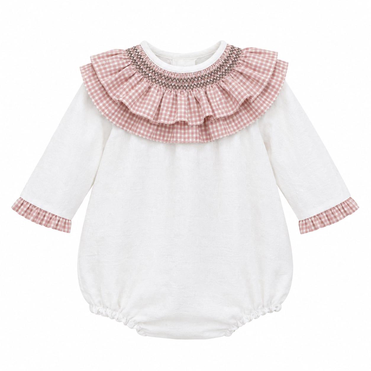 Pelele vichy nido de abeja Copo ref.4772