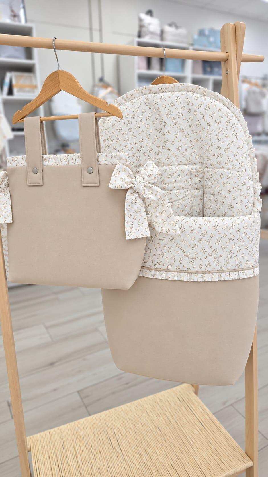 Conjunto saco silla universal y bolso ramilletes piedra