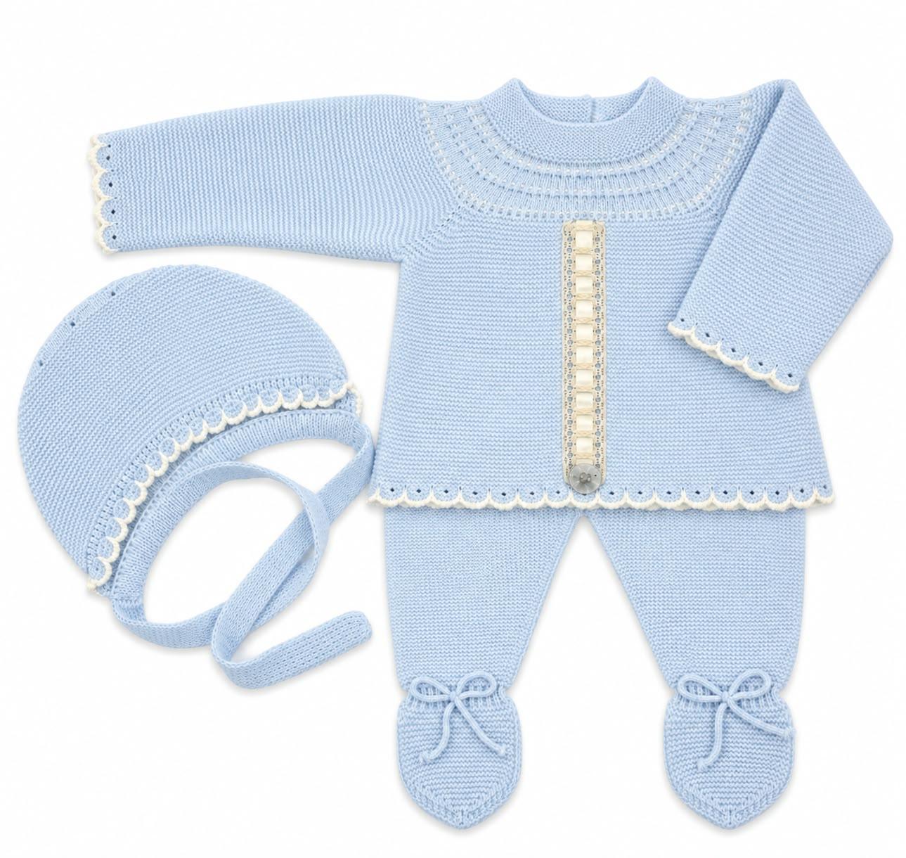 Conjunto polaina azul celeste Granlei ref.226-148