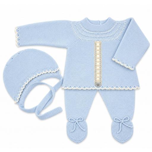 Conjunto polaina azul celeste Granlei ref.226-148 [0]