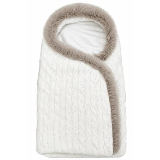 Saco capazo con pelito lana marfil ref.350 [0]