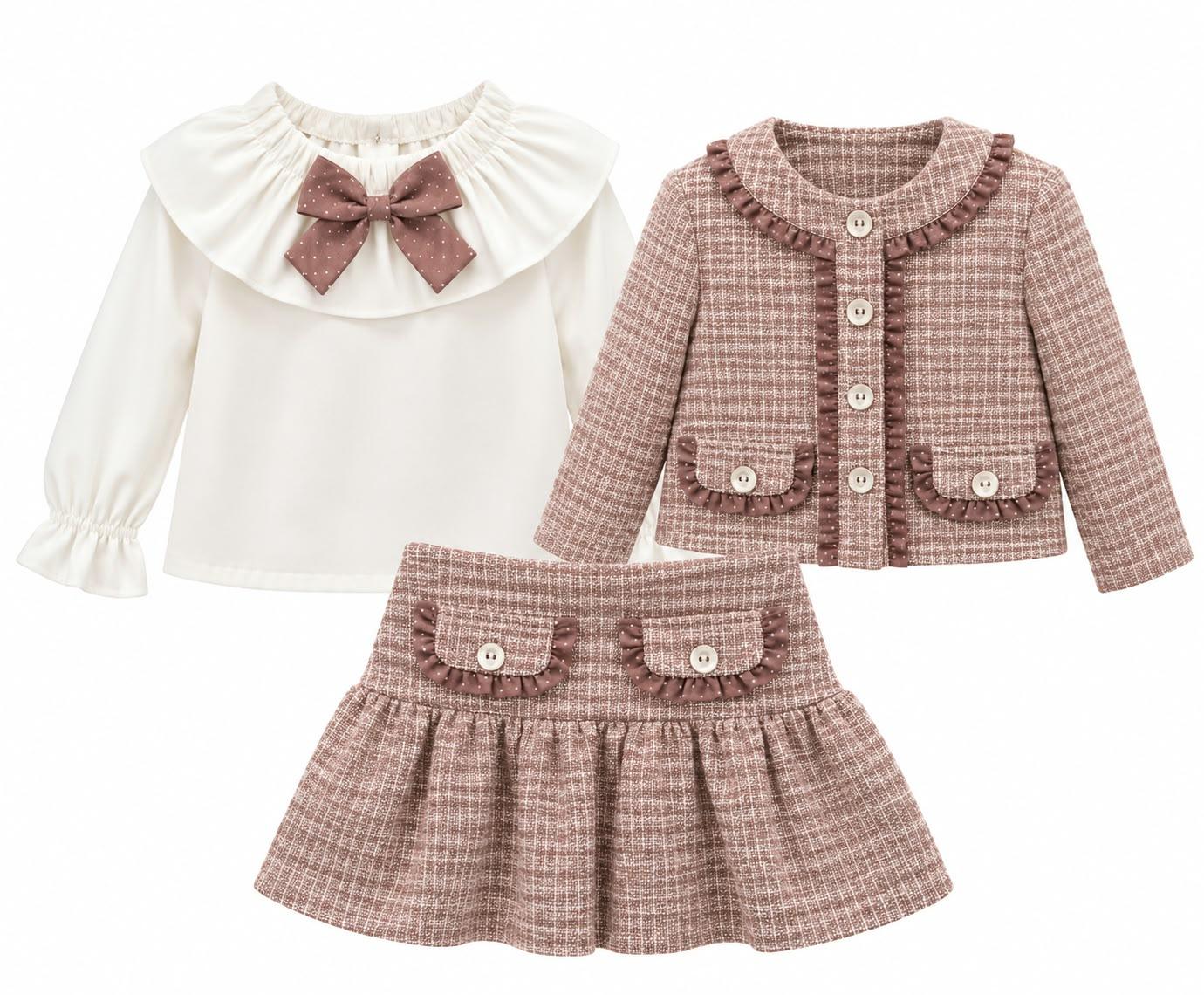 Conjunto 3piezas falda, blusa y chaqueta Hades Basmartí ref.26615