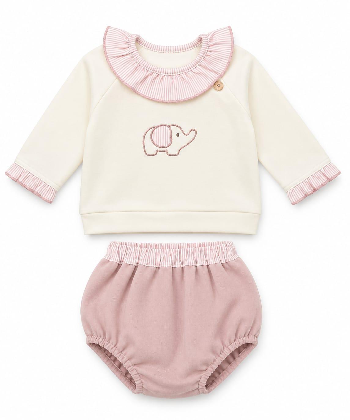 Conjunto Babidú Elefante rosa ref.41135