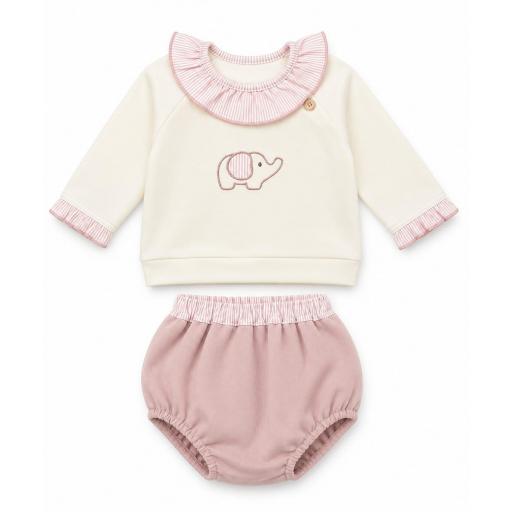 Conjunto Babidú Elefante rosa ref.41135 [0]