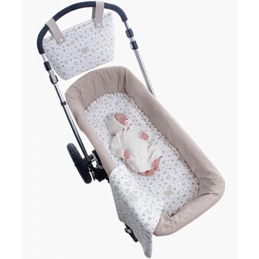 Colchón base capazo con muselina Celia Uzturre