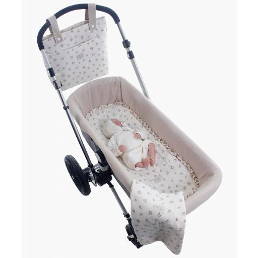 Colchón base capazo con muselina Graciela Uzturre