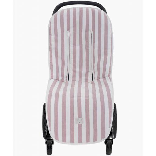 Colchoneta silla universal reversible Raya rosa empolvado Uzturre 