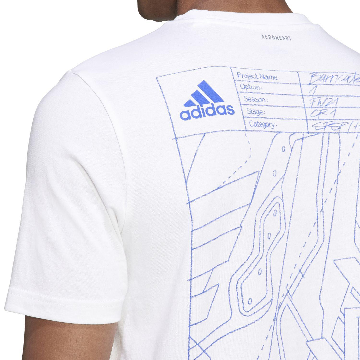 adidas Graphics - Marino - Camiseta Tenis Hombre talla XL