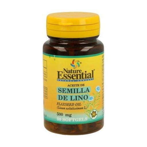 SEMILLA DE LINO NATURE ESSENTIAL 500 mg 50 perlas