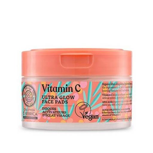 DISCOS FACIALES ULTRAILUMINADORES VITAMINA C OBLEPIKHA VEGANO 20 pz