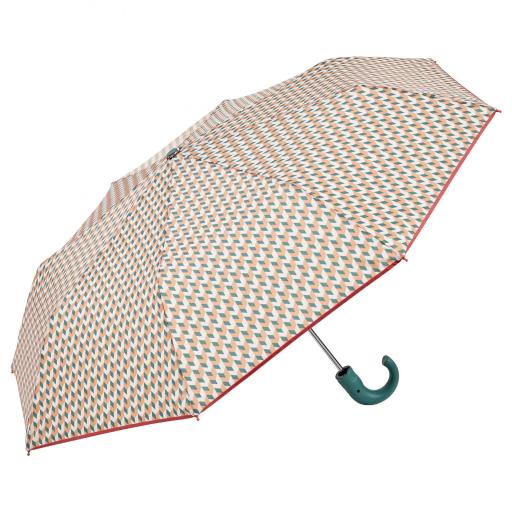 Paraguas plegable Gotta de Ezpeleta estampado geométrico