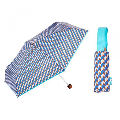Paraguas plegable Gotta de Ezpeleta mini estampado geométrico [3]