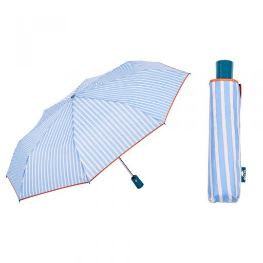 Paraguas plegable Gotta de Ezpeleta estampado rayas [2]