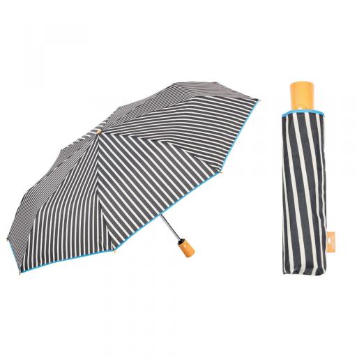 Paraguas plegable Gotta de Ezpeleta estampado rayas [1]