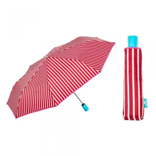 Paraguas plegable Gotta de Ezpeleta estampado rayas