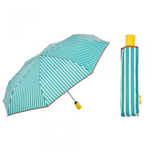 Paraguas plegable Gotta de Ezpeleta estampado rayas [3]
