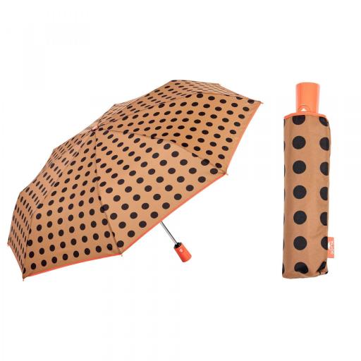 Paraguas plegable Gotta de Ezpeleta estampado lunares [2]