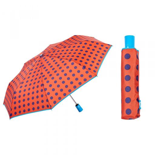 Paraguas plegable Gotta de Ezpeleta estampado lunares [1]