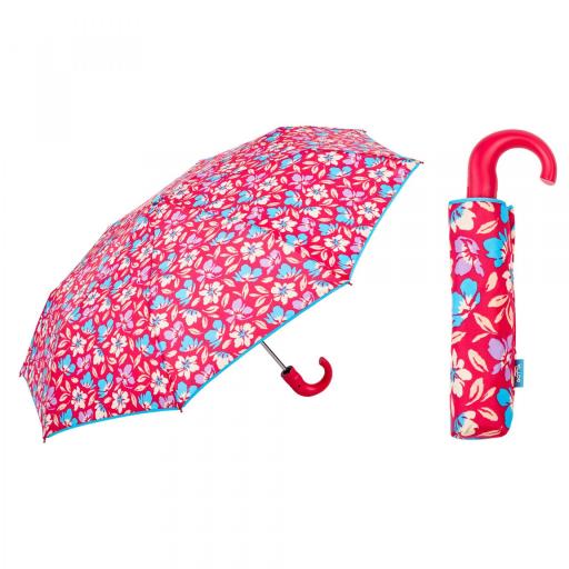 Paraguas plegable Gotta de Ezpeleta con puño estampado flores [1]