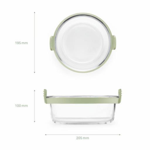 Cesta redonda de vidrio Lékúe para freidora de aire [2]